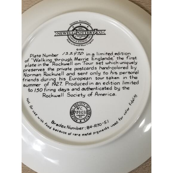 Norman Rockwell Wall Decor Plate & Tin Box Saturday Evening Post x2 - Picture 7 of 10